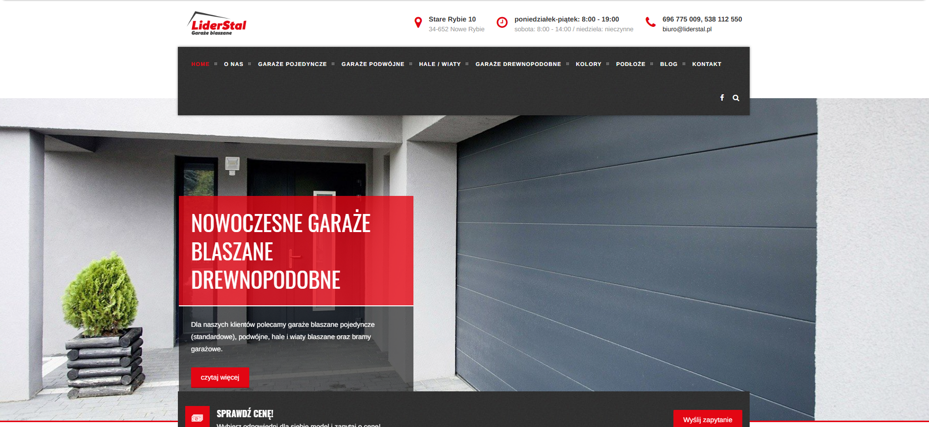 Kompleksowa przemiana LiderStal — przed redesignem
