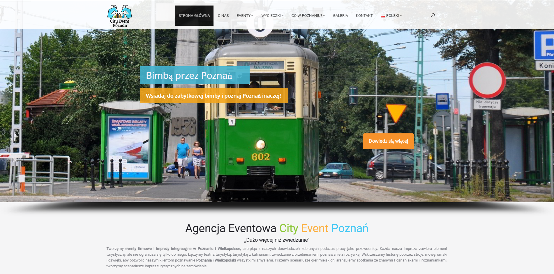 Redesign City Event Poznań — przed redesignem